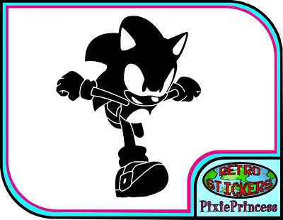 Sonic Hedgehog J Vinyl Sticker Car Sega Console PS4 XBOX Wall Art Window Decal • £3.30