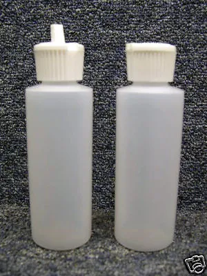 Two 4oz Plastic Bottles W/ Flip Top Caps • $9.99