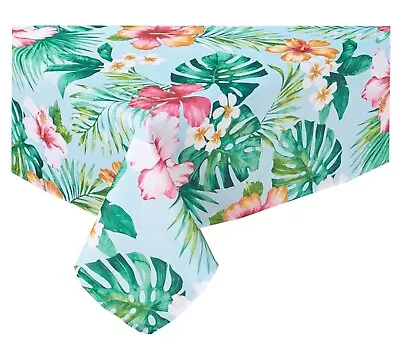 $22 • Buy Umbrella Hole And Zip Tablecloth 70 Round Tropical Hibiscus Flower Seminyak