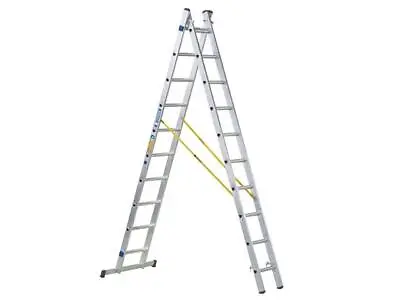 Zarges 44872 ZAR D-Rung Combination Ladder 2-Part 2 X 12 Rungs • £237.95