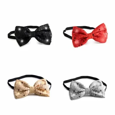 Sequin Bow Tie With LED Flashing Lights • $9.99