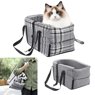 £18.94 • Buy Pet Car Booster Seat Dog Cat Puppy Safety Travel Carrier Box Kennel Carry Bag