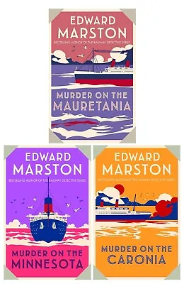 Edward Marston Ocean Liner Mysteries Collection 3 Books Set Mauretania Minnesot • £10.99