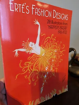 Erte's Fashion Designs Book: 218 Illustrations From 'Harper's Bazar' 1918-1932 • $25