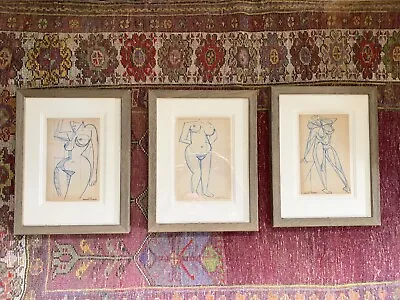 £399.99 • Buy French Cubist Abstract Raymond Trameau Fauvist 1940s Picasso X 3 Cubisme Nue