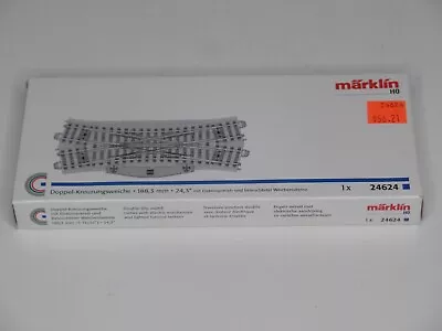 Marklin HO Scale 1:87 Gauge 24624 Double Slip Electric Turnout C-Track RAD 24.3 • $74.95