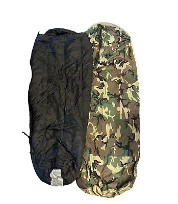 Tennier Military Modular Sleeping Bags System With Bivy Cover Woodland • $99.99