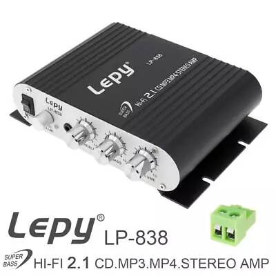 Lepy 12V Mini Hi-Fi Stereo Amplifier Stereo MP3 Radio For Car Motorcycle Home • $17.44