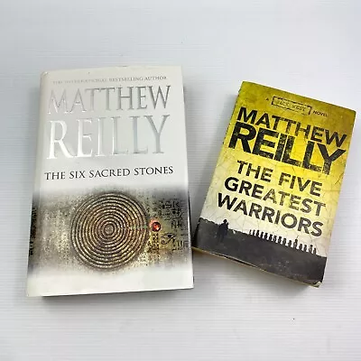 Matthew Reilly 2x Book Bundle Fiction Jack West Series Six Sacred Stones • $25.95