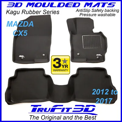 Fits Mazda CX-5 CX5 2012 - 2017 KE Genuine 3D Black Rubber Car Floor Mats  • $2019