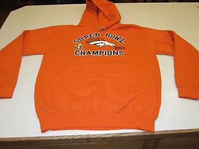 Denver Broncos 2015 Superbowl 50 Champions Orange Hoodie Youth XL~ 9313 • $10.49