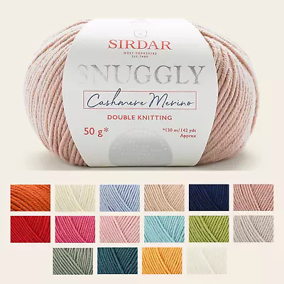 Sirdar Snuggly Cashmere Merino DK 50g Yarn Craft Wool Knit Ball Cashmere • £5.85