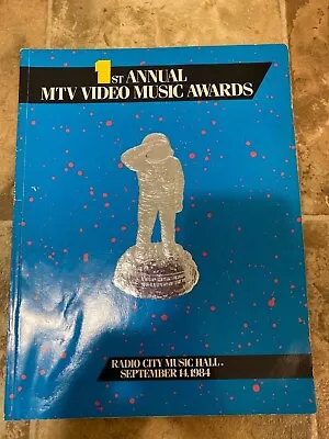 MTV 1984 1st Annual Video Music Awards Concert Program Book VMA Collectibles • $99.95