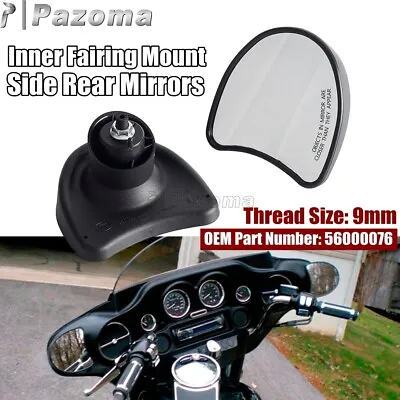 Fit Harley Street Glide Ultra Limited Batwing Inner Fairing Mount Side Mirrors • $22.99