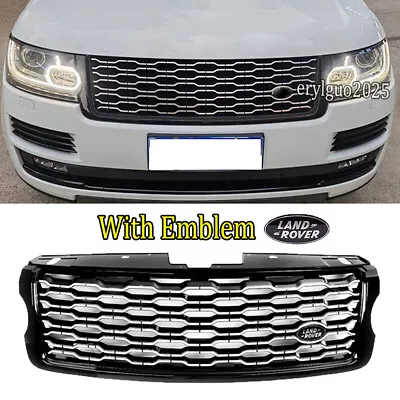 Grill W/Emblem FOR RANGE ROVER L405 VOGUE 2013-2017 GRILLE 2018 Facelift Style • $129.99