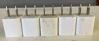 Lot Of 5 OEM Apple 5W USB Power Cube Wall Charger IPhone • $15