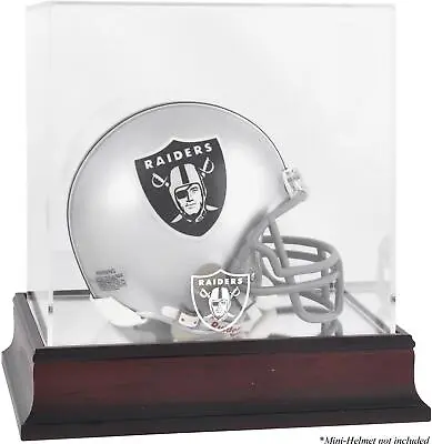 Raiders Mahogany Logo Mini Helmet Display Case - Fanatics • $37.49