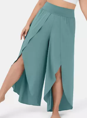 Halara Women's Breezeful High Waisted Split Leg Harem Pants Pocket Size XL • $14.99