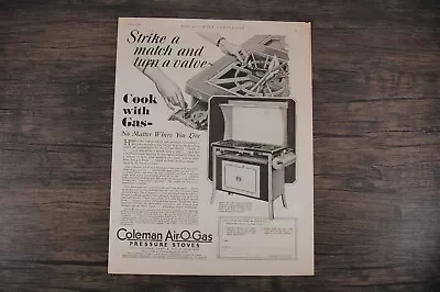 Vintage 1929 Coleman Lamp Lantern Heater Iron & Stove Ad • $10.99