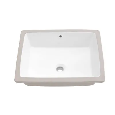 Ceramic Rectangle Under Counter Basin Undermount Bathroom Vanity Sink 500mm Wide • £42.95