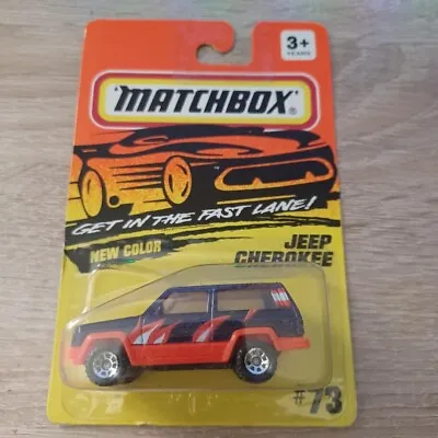 Matchbox 1/64 Diecast Get In The Fast Lane Damaged Blister Purple Jeep Cherokee • $3