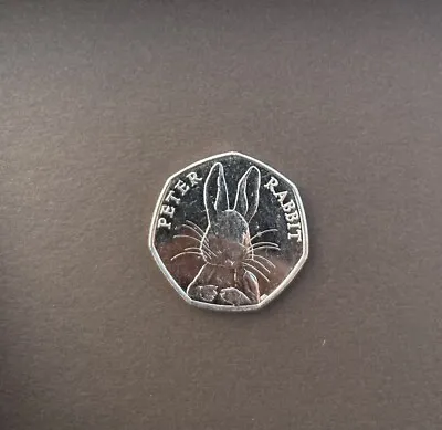 Rare Coin Beatrix Potter Peter Rabbit 50p Coin 2016 50 Pence Coin • £50