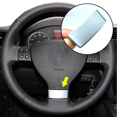 Chrome Steering Wheel Emblem Cover Insert For VW Jetta Golf MK5 Eos Passat B6 • $17.99
