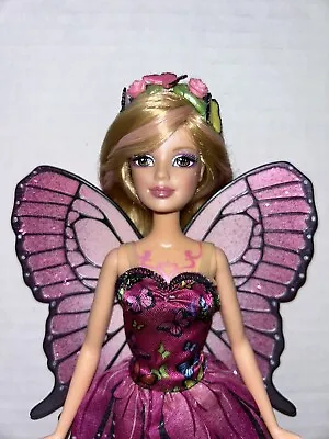 2008 Barbie Mariposa Movie Butterfly Doll Wings Shoes Headband Tattoo M3456 HTF • $80