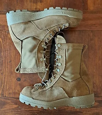 McRae Gore-Tex Military Boots Women 5.5 Tan Brown Vibram Pre-Owned VGUC • $24.99