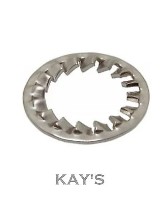 Shakeproof Lock Washers Internal Toothed Serrated Tooth A2 Stainless Steel • £1.75