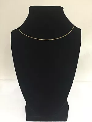 New Women's 12 Karat Gold Filled 1MM Vintage Chain Necklace 18 Inch Fine Jewelry • $8.99