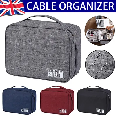 £7.89 • Buy Portable Earphone Cable USB Charger Tidy Organizer Storage Bag Travel Case Pouch