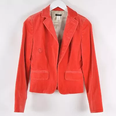 J.Crew Women's Velvet Blazer Size 0 Red Eye & Hook Office Business Suit Jacket • $49.36