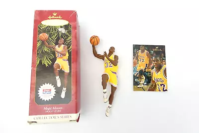 1997 Score Board Hallmark Hoop Stars Fleer Skybox Card Magic Johnson Ornament • $23.20