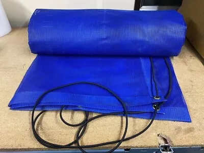 £60 • Buy Heavy Duty Mesh Skip Net Cover With Bungee Cord In Blue Size 2.4m X 3.8m