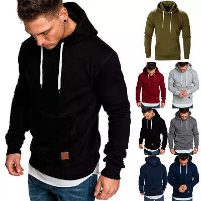 Men's Winter Hoodies Slim Fit Hooded Sweatshirt Outwear Sweater Warm Coat Jacket • $19.99