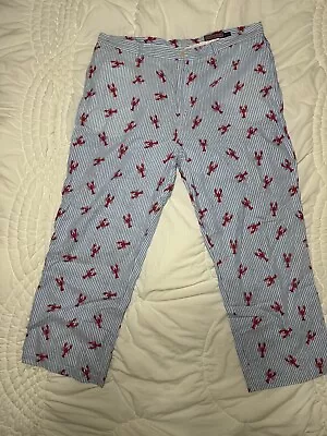 Vineyard Vines Size 42x30 Seersucker CLUB PANTS Lobster Spring Men’s! • $9.99