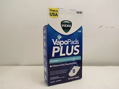 Vicks VapoPads Plus Refills 8 Scent Pads W Intense Cold Blasting Menthol-FS • $11.95