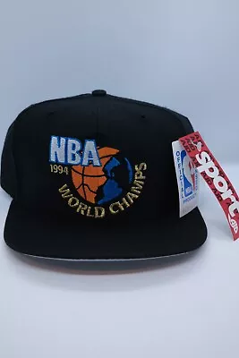 Vintage 1994 NBA World Champs Houston Rockets AJD SnapBack Hat Wool Blend NWT • $34.99
