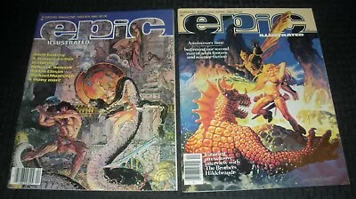 1980/81 Winter April EPIC ILLUSTRATED Magazine LOT Of 2 VF- 7.5 Mike Kaluta • $25.25