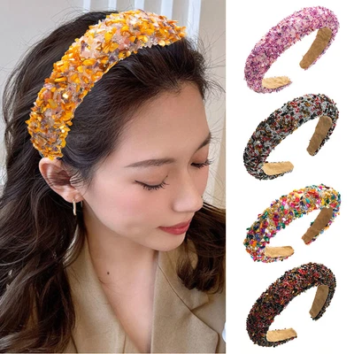 Crystal Headbands Bands Jewel Gems Rhinestone Hair Band Girl Ladies Headwear • £2.12