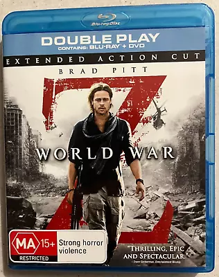 World War Z Extended Cut Blu-ray Region B And DVD Region 4 Brad Pitt Zombies • $12