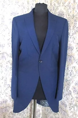 Smart Mid Blue Formal Tail Coat Jacket By NEXT OCCASION 38  97cm Ideal For Prom • £18.99