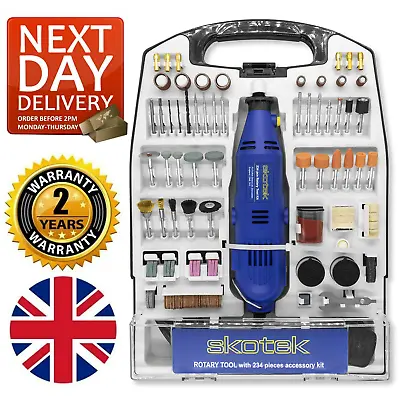 £29.95 • Buy 234pc Rotary Multi Tool 135W Set Dremel Compatible Accessory Kit Skotek