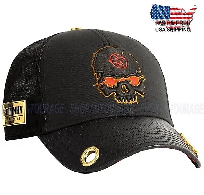 Red Monkey Hell Raiser Black RM1438 New Limited Unisex Trucker Snapback Hat Cap • $49