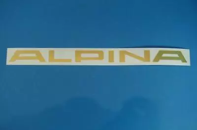 Original BMW ALPINA Lettering Emblem Gold Fits BMW E36 E38 E39 E46 • $24.59