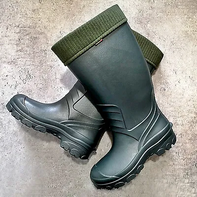 £27.99 • Buy Hunting Wellingtons Boots Thermal LIGHTWEIGHT EVA-30C Waterproof Fishing Wellies
