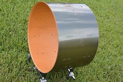 $314.96 • Buy 1970s/80s SONOR PHONIC 22  BASS DRUM SHELL In METALLIC PEWTER For YOUR SET! J354
