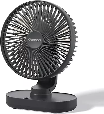 Quiet Desk Fan Auto Oscillating Table Fan Cooling Powerful 4 Speeds • £29.41