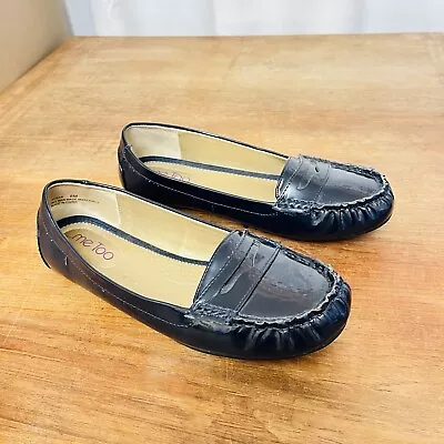 Me Too  Susan  Women's Navy Blue Slip On Moccasin Mocs Loafers - Size 8 M • $20.99